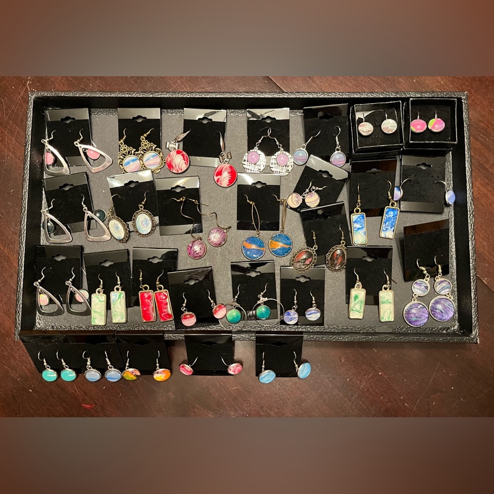 28 Pairs Of Handmade Earrings